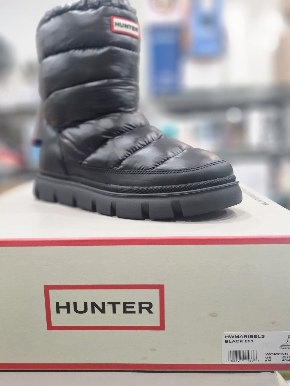Hunter Women's Maribel Bootie/winter/Black 001/Size 9M/NWT - Picture 5 of 10